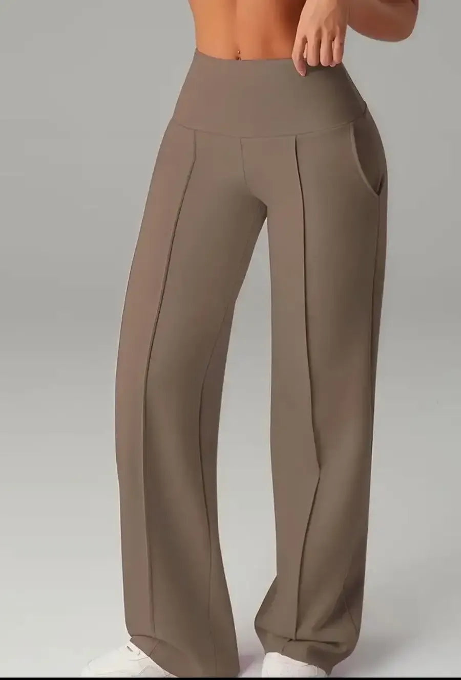 Women's  Wide Leg High Waist Sporty Casual Sweatpants with Pockets